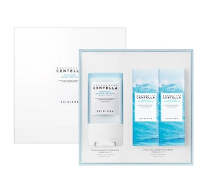 Skin1004 Madagascar Centella Hyalu-Cica Sunsational Kit zestaw kosmetyków do twarzy i ciała sztyft ochronny 20 g + krem przeciwsłoneczny 2 x 15 ml