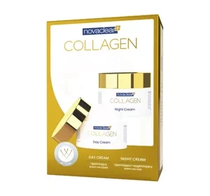 Novaclear Collagen zestaw kosmetyków do pielęgnacji twarzy krem na dzień 50 ml + krem na noc 50 ml