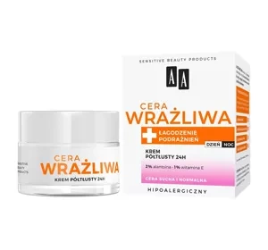 AA Cera Wrażliwa półtłusty krem 24h 50 ml