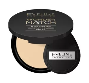 Eveline Cosmetics Wonder Match matowy puder prasowany z filtrem ochronnym SPF30 02 Medium Beige 8 g