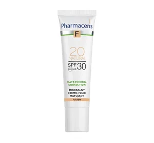 Pharmaceris F Matt Mineral Correction mineralny dermo fluid matujący SPF30 20 Natural 30 ml