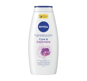 NIVEA Care&Cashmere kremowy żel pod prysznic i do kąpieli 2w1 750 ml