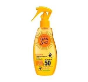 Dax Sun Active+ transparentny spray do opalania SPF50 200 ml