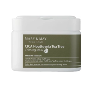 Mary&May CICA Houttuynia Tea Tree Calming Mask zestaw kojących masek do twarzy 30 szt