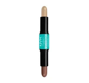 NYX Professional Makeup Wonder Stick dwustronny sztyft do konturowania twarzy 02 Universal Light 2 × 4 g