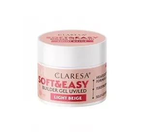 Claresa Soft & Easy żel budujący Light Beige 12 g