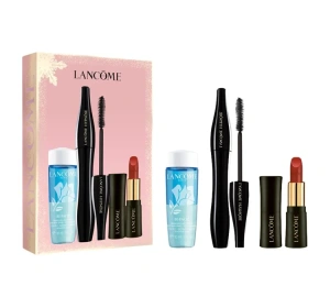 Lancôme tusz do rzęs Hypnôse 01 Noir Hypnotic 6,2 ml + pomadka do ust L'Absolu Rouge Ruby Cream 196 French Touch 1,6 g + płyn do demakijażu Bi-Facil 30 ml