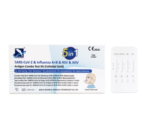 Deepblue Combo domowy test antygenowy 5w1 na COVID-19 + Grypa A+B + RSV + Adenowirus