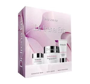 Dr Irena Eris Sensi Science zestaw krem na dzień 50 ml + krem na noc 30 ml + serum pod oczy 15 ml