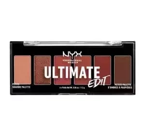 NYX Professional Makeup Ultimate Edit paleta cieni Warm Neutrals 7,2 g