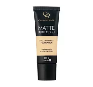 Golden Rose Matte Perfection SPF15 matujący podkład kryjący W1 35 ml