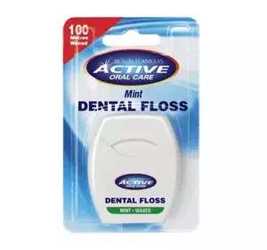 Beauty Formulas woskowana nić dentystyczna Mint 100 m
