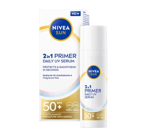 NIVEA SUN Daily UV Serum primer 2w1 przeciwsłoneczny SPF50+ baza pod makijaż 30 ml