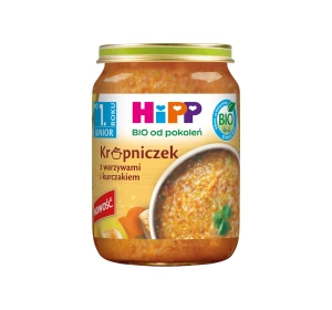 HIPP Bio obiadek w słoiczku Krupniczek z warzywami i kurczakiem po 1 roku 250 g