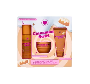 Makeup Revolution Cinnamon Swirl zestaw prezentowy masełko do ciała 65 ml + żel pod prysznic 50 ml + mgiełka 100 ml