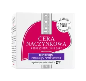 Lirene Cera Naczynkowa regenerujący krem kojący na zaczerwienienia na noc 50ml