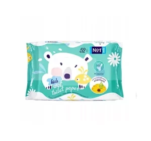 Bella No1 nawilżany papier toaletowy dla dzieci 52 sztuk