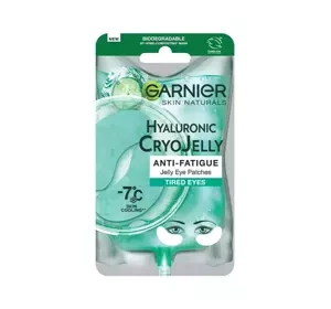 Garnier Hyaluronic Cryo Jelly nawilżające żelowe płatki pod oczy z efektem chłodzenia 2 sztuki