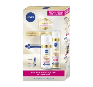 NIVEA Cellular Luminous630 2 Pack zestaw krem na dzień SPF50 40 ml + serum na przebarwienia 30 ml