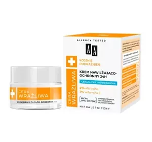 AA Cera Wrażliwa nawilżająco-ochronny krem do twarzy 24h 50 ml