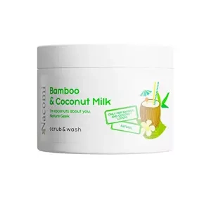 Nacomi piankowy peeling do ciała Bamboo & Coconut Milk 180 ml