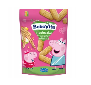 BoboVita ciasteczka po 1 roku życia Pszenno-Orkiszowe z Jabłkiem i Brzoskwinią 150 g