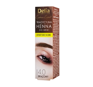 Delia Cosmetics Henna do brwi tradycyjna 4.0 Brązowa