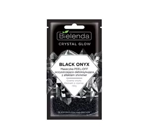 Bielenda Crystal Glow Black Onyx maseczka peel off oczyszczająco-detoksykująca 8 g