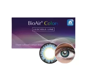 BioAir Colors Luscious Line Natural Sky kolorowe soczewki kontaktowe 2 szt