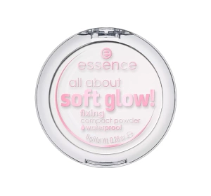 Essence All About Soft Glow! wodoodporny puder kompaktowy 8 g