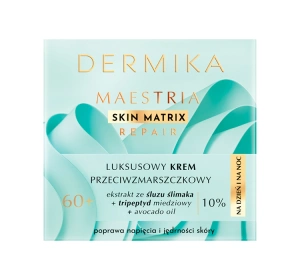 Dermika Maestria Skin Matrix luksusowy krem przeciwzmarszczkowy 60+ na dzień i na noc 50 ml