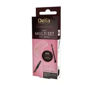 Delia Cosmetics zestaw do stylizacji brwi 3.0 Ciemny Brąz