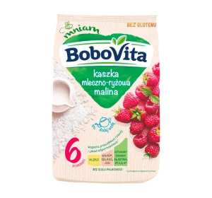 BoboVita kaszka mleczno-ryżowa po 6 miesiącu Malina 230 g