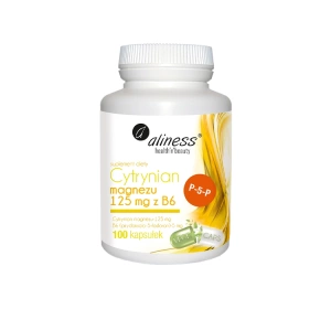 Aliness suplement diety Cytrynian Magnezu 125 mg z B6 100 kapsułek