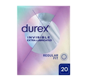 Durex Invisible Extra Lubricated prezerwatywy 20 szt