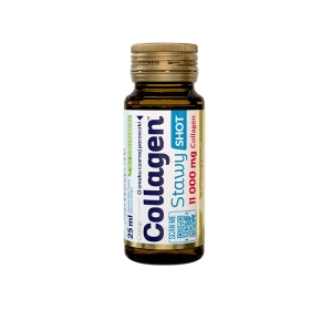 Olimp Collagen Stawy Shot suplement diety wołowy kolagen do picia ampułka smak czarna porzeczka 25 ml