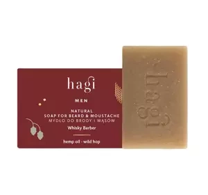 Hagi Men Whisky Barber naturalne mydło do brody i wąsów 100 g