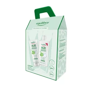 Equilibra Aloe zestaw kosmetyków do włosów szampon 250 ml + odżywka 200 ml