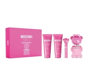 Moschino Toy 2 Bubble Gum woda toaletowa spray 100 ml + 10 ml + balsam do ciała 100 ml + żel pod prysznic 100 ml