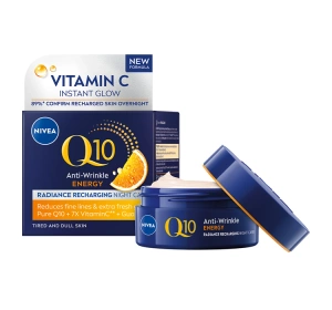 NIVEA Q10 Przeciwzmarszczkowa Energia regenerujący krem do twarzy na noc 50 ml