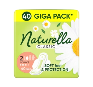 Naturella Classic podpaski higieniczne ze skrzydełkami 2 Normal 40 sztuk