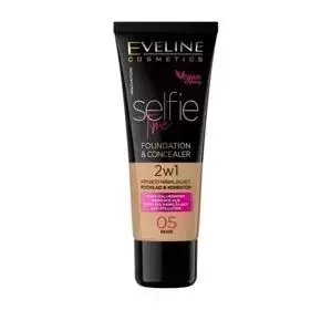 Eveline Cosmetics Selfie Time kryjąco-nawilżający podkład i korektor 05 Beige 30 ml