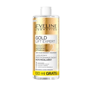 Eveline Cosmetics Gold Lift płyn micelarny dla cery dojrzałej 500 ml