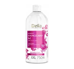 Delia Cosmetics łagodzący płyn micelarny 3w1 750 ml