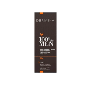 Dermika 100% For Men wygładzający skórę krem przeciw zmarszczkom 40+ na dzień i noc 50 ml