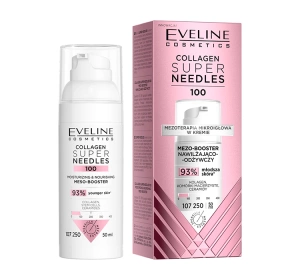 Eveline Cosmetics Super Needles Collagen 100 mezo-booster nawilżający krem odżywczy 50 ml