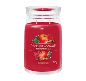 Yankee Candle Signature duża świeca zapachowa Red Apple Wreath 567 g