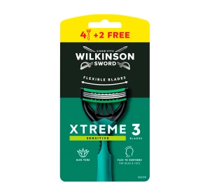 Wilkinson Sword Xtreme3 Sensitive jednorazowe maszynki do golenia dla mężczyzn 6 sztuk