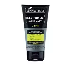 Bielenda Only For Man Super Matt Cynk peelingujący żel oczyszczający 150 g