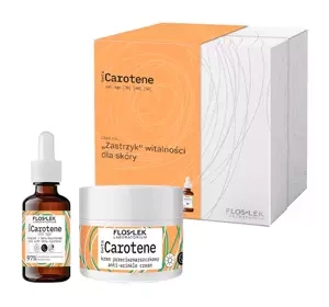 Floslek Beta Carotene Pro Age zestaw prezentowy do pielęgnacji twarzy olejek + krem